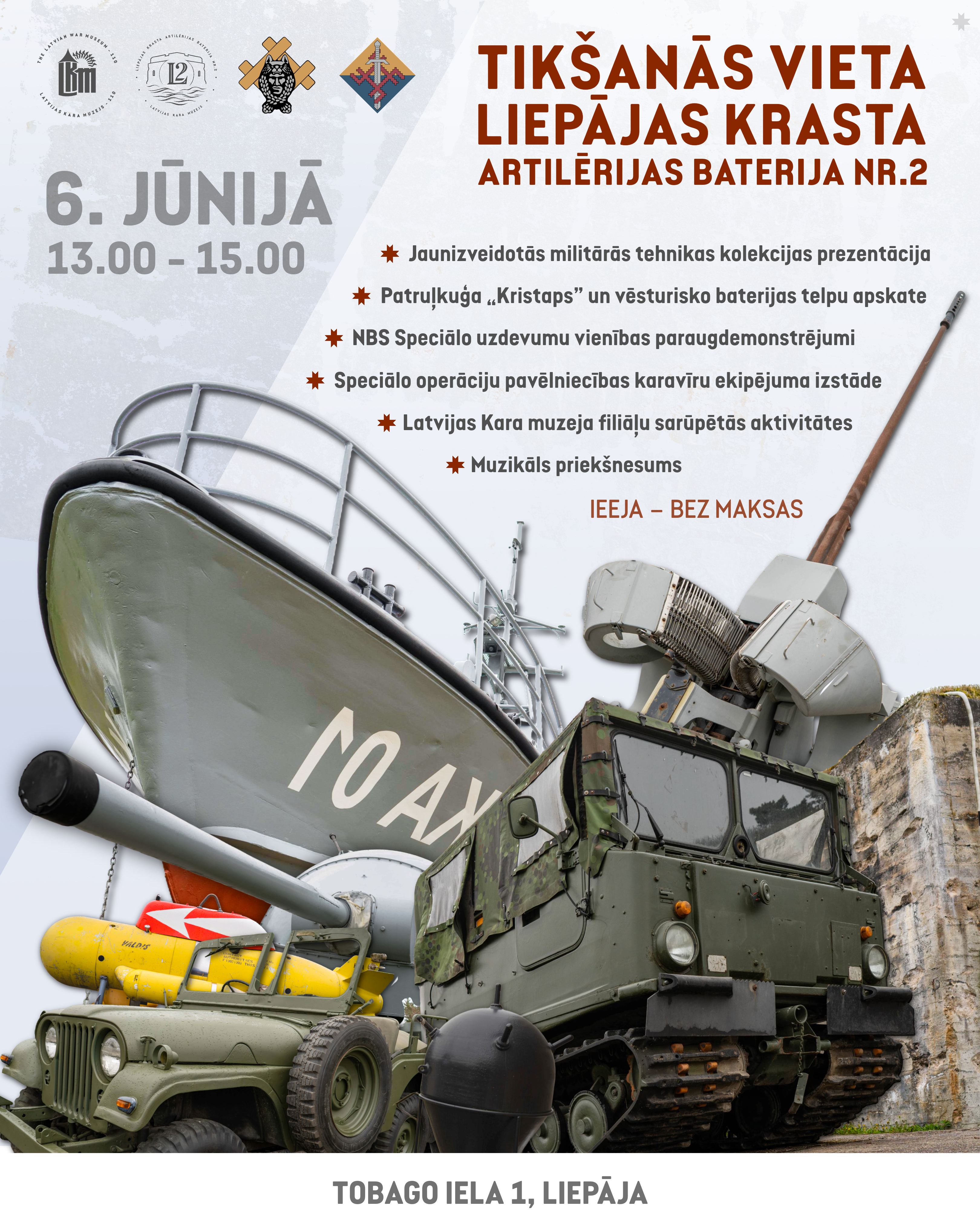 Tikšanās vieta – Liepājas Krasta artilērijas baterijā Nr. 2