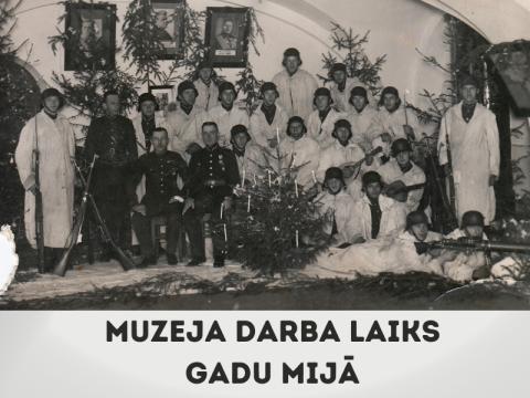 Muzeja darba laiks gadu mijā