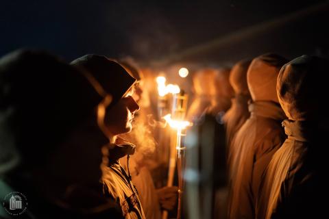 Pulkveža Oskara Kalpaka profesionālās vidusskolas 1. kursa iesvētības un svinīgā solījuma došanas ceremonija